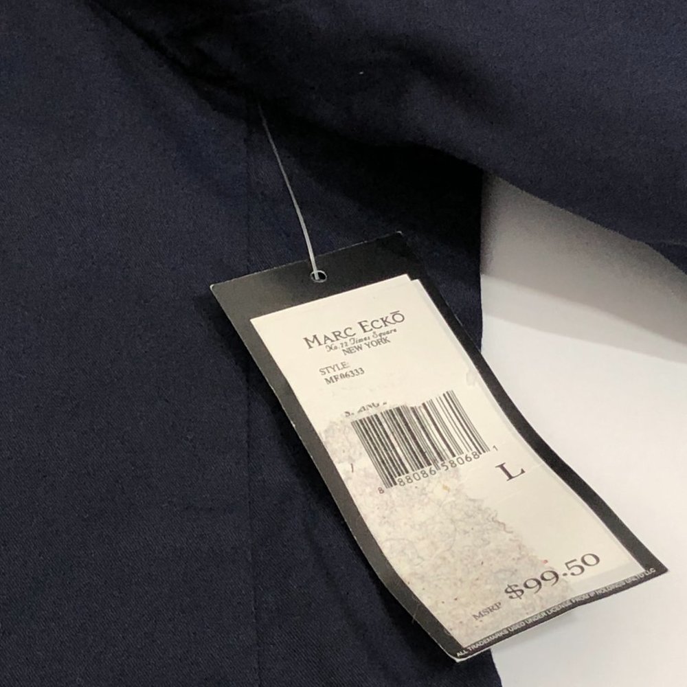 Marc Ecko Cotton Navy Blazer Jacket Sport Coat NWT - Picture 6 of 7